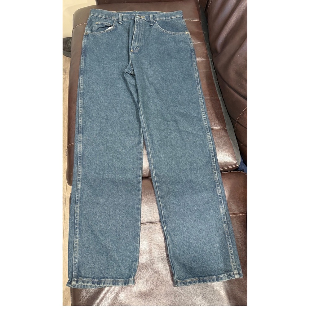 Rustler Classic Mens Relaxed Fit Straight Leg Heavyweight Denim Jeans 34x32‎